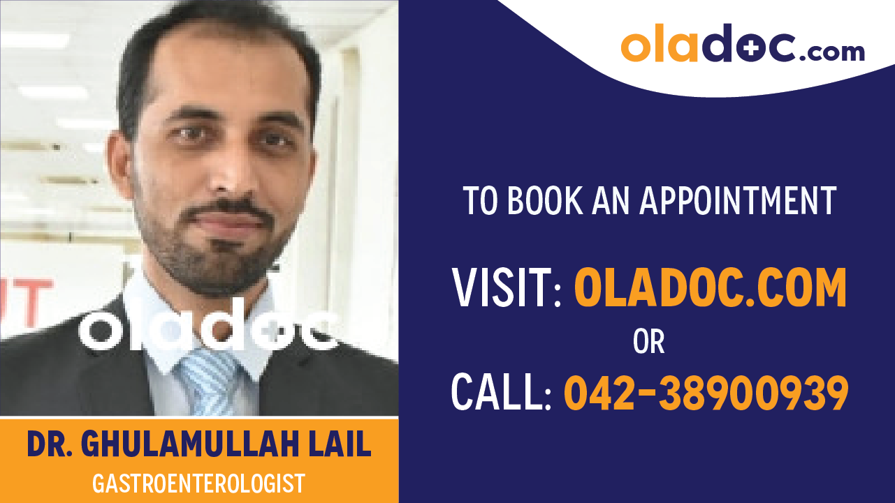 Book appointment with Dr.Ghulamullah Lail-best Gastroenterologist in Karachi